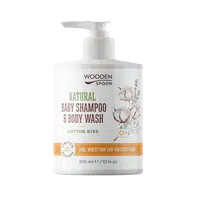 WOODENSPOON Dětský sprchový gel a šampon na vlasy 2v1 Cotton Kiss 300 ml