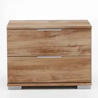 Noční stolek Easy Plus, 2 zásuvky, dub prkenný