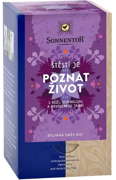 SONNENTOR BIO Poznat život bylinná směs s kořením sáčky 18 x 1.5 g