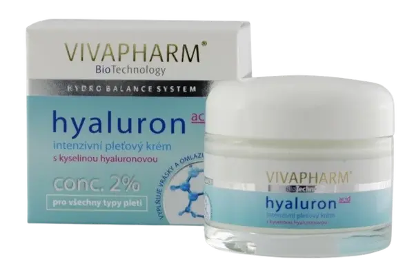 VIVAPHARM Intenzívní pleťový krém s kyselinou hyaluronovou 50 ml