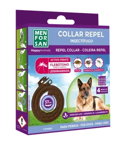 MENFORSAN Přírodní antiparazitní obojek pro psy odpuzující klíšťata a blechy 57 cm