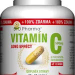 BIO PHARMA BIO-Pharma Vitamín C 500 mg long effect 2 x 60 kapslí