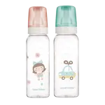 CANPOL BABIES Láhev skleněná s potiskem 240 ml