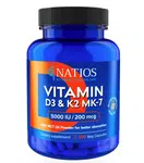 NATIOS Vitamin D3 & K2 MK-7 5000 IU / 200 mcg 100 kapslí