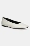 Kožené balerínky Calvin Klein FLAT BALLERINA - LTH