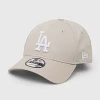 Bavlnená šiltovka New Era béžová farba, vzorovaná, LOS ANGELES DODGERS