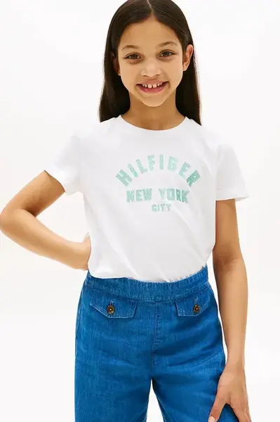 Detské bavlnené tričko Tommy Hilfiger