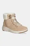 Semišové snehule Skechers béžová farba