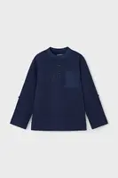 Detská bavlnená košeľa s dlhým rukávom Mayoral
