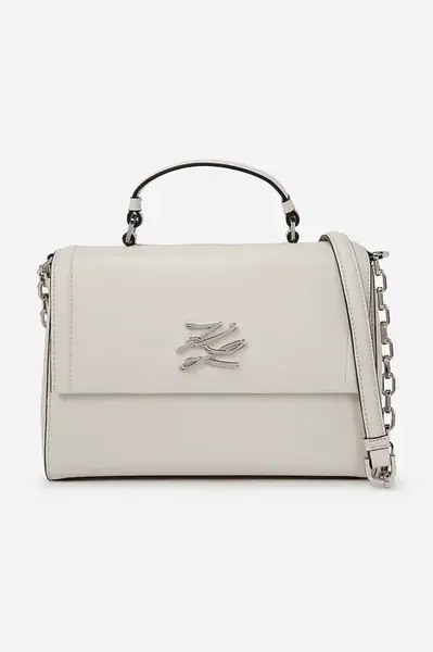 Kožená kabelka Karl Lagerfeld