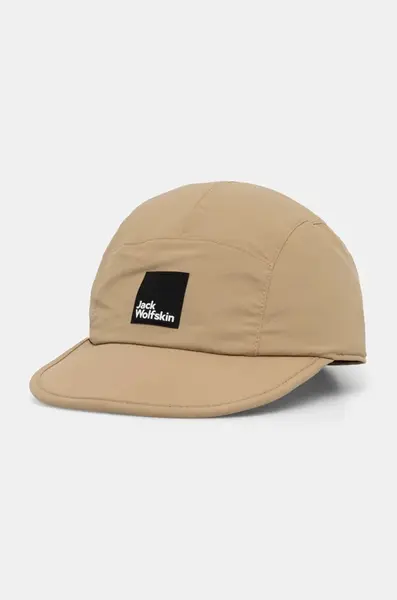 Šiltovka Jack Wolfskin Road Trip zelená farba, s nášivkou, A63652