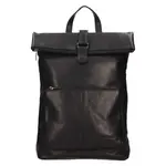 Trendy kožený batoh SendiDesign Alberta - čierna