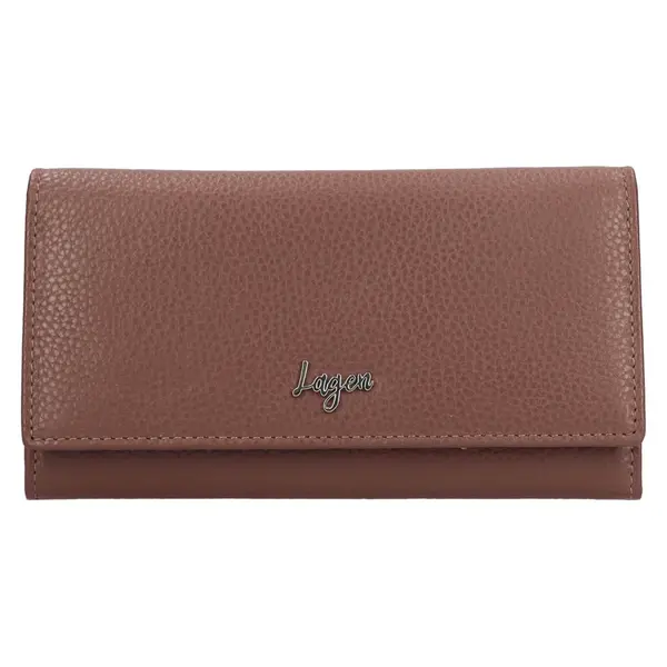 Dámska kožená peňaženka Lagen Sandrine - hnedá