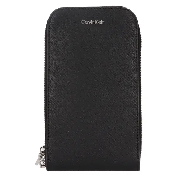 Dámska kabelka na mobil a doklady Calvin Klein Milea - čierna