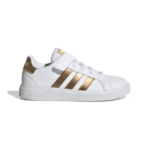 adidas Grand Court Sustainable Lifestyle Court Elastic Lace and Top Strap Shoes 28