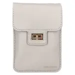 Dámská kabelka na mobil a doklady David Jones Livie - stříbrná