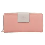 Dámská kožená peněženka DD Anekta Petras - růžovo-šedá