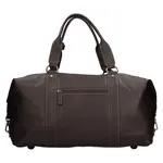 Cestovní kožená taška Katana Trev - tmavě hnědá