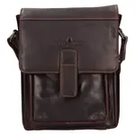 Pánská kožená taška přes rameno Greenwood Nito - tmavě hnědá