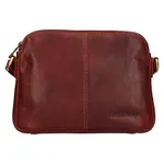 Dámská kožená crossbody kabelka SendiDesign Matilda - hnědá