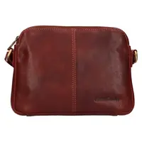 Dámská kožená crossbody kabelka SendiDesign Matilda - hnědá