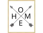 Rámovaný obraz Home, 40x50 cm%