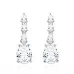 Agato Nepřehlédnutelné stříbrné náušnice se zirkony AGT-E161PW