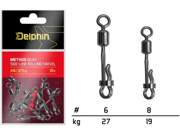 Delphin obratlík rychloobratlík s pojistkou method quix 10 ks - velikost 6 nosnost 27 kg
