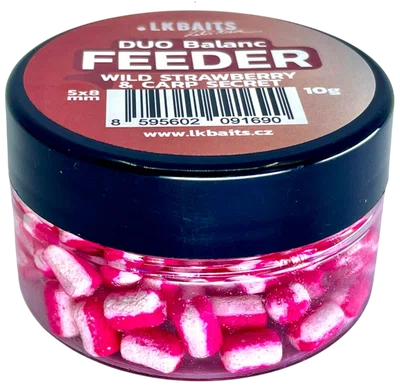 Lk baits duo balanc feeder 5x8 mm 10 g - wild strawberry a carp secret