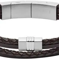Fossil Pánský kožený náramek JF02934040