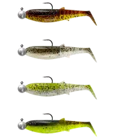 Savage gear gumová nástraha cannibal shad clearwater mix 4+4 - 6,8 cm 3 g 5 g #1/0