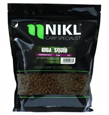 Nikl pelety giga squid 1 kg - 18 mm s dírkou