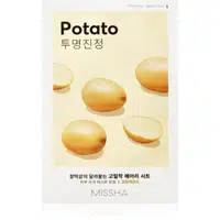 Missha Airy Fit Potato vyhlazující plátýnková maska pro rozjasnění pleti 19 g