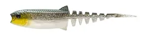 Savage gear gumová nástraha cannibal minnow v-tail green silver - 8 cm 3,4 g