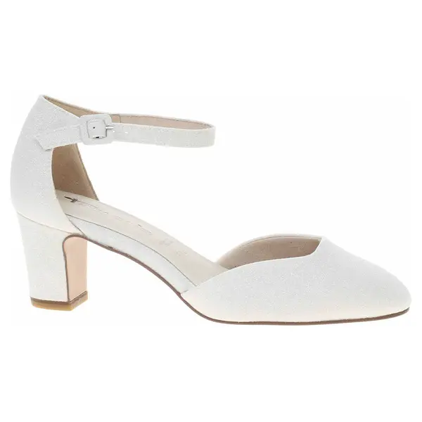 Tamaris dámská společenská obuv 1-24432-41 white glam 41