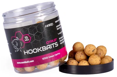 Nash tvrzené boilie hard hookbaits citruz - 125 g 20 mm
