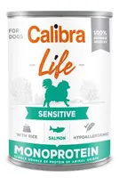 Calibra Dog Life  konzerva sensitive Salmon With Rice 400g