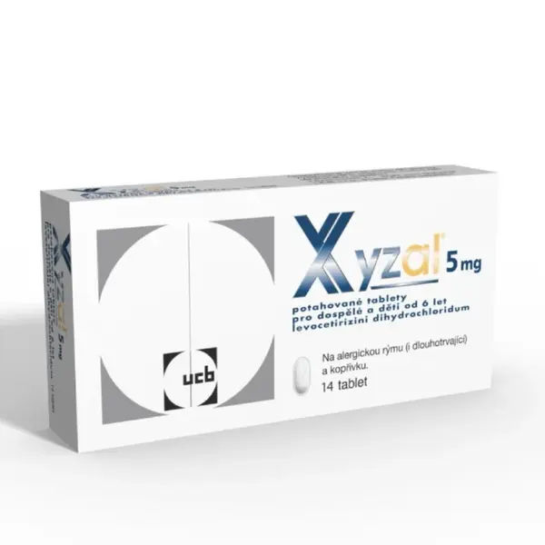 Xyzal 5 mg 14 potahovaných tablet