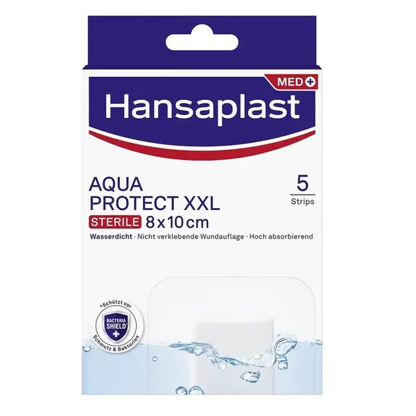 Hansaplast Aquaprotect XXL elastická náplast 8x10 cm 5ks