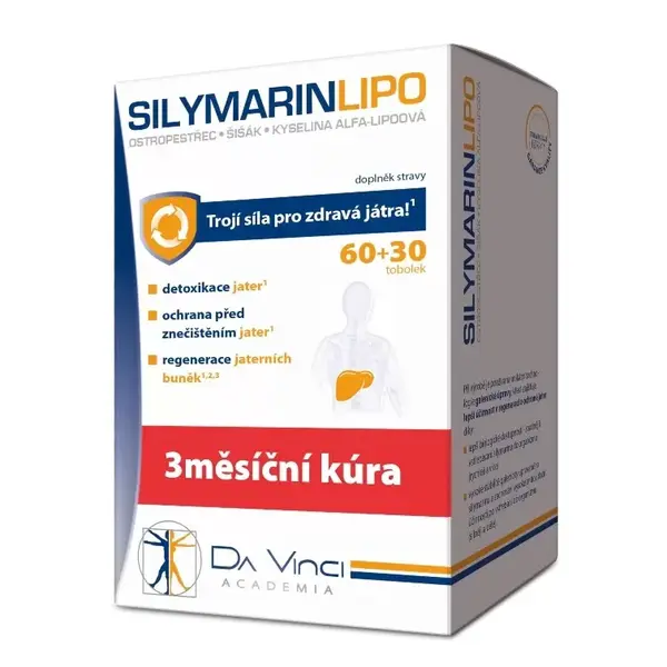 Silymarin Lipo DaVinci Academia 60+30 tobolek