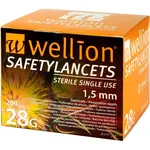 Wellion Safety jednorázové bezpečnostní lancety 28g 100ks