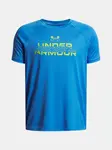 Chlapecké tričko Under Armour UA Tech Split Wordmark SS-BLU - Kluci