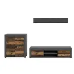 MID.YOU OBÝVACÍ STĚNA, šedá, přírodní barvy