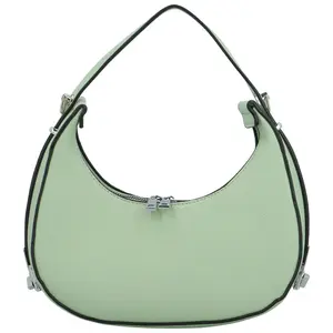 Módní dámská koženková kabelka na rameno Marwax, modrozelená