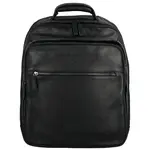 Módní kožený batoh Katana Valerij, černý
