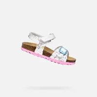 White Girls Sandals Geox Chalki - Girls