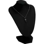 Ocelový řetízek s přívěskem Kříž a prsten