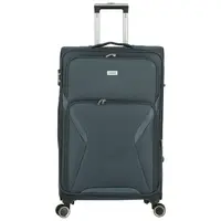 Látkový kufr Lotar velikost L, modrošedý