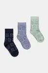 Kojenecké ponožky United Colors of Benetton 3-pack tmavomodrá barva, 6AO3A7007
