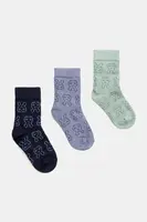 Kojenecké ponožky United Colors of Benetton 3-pack tmavomodrá barva, 6AO3A7007